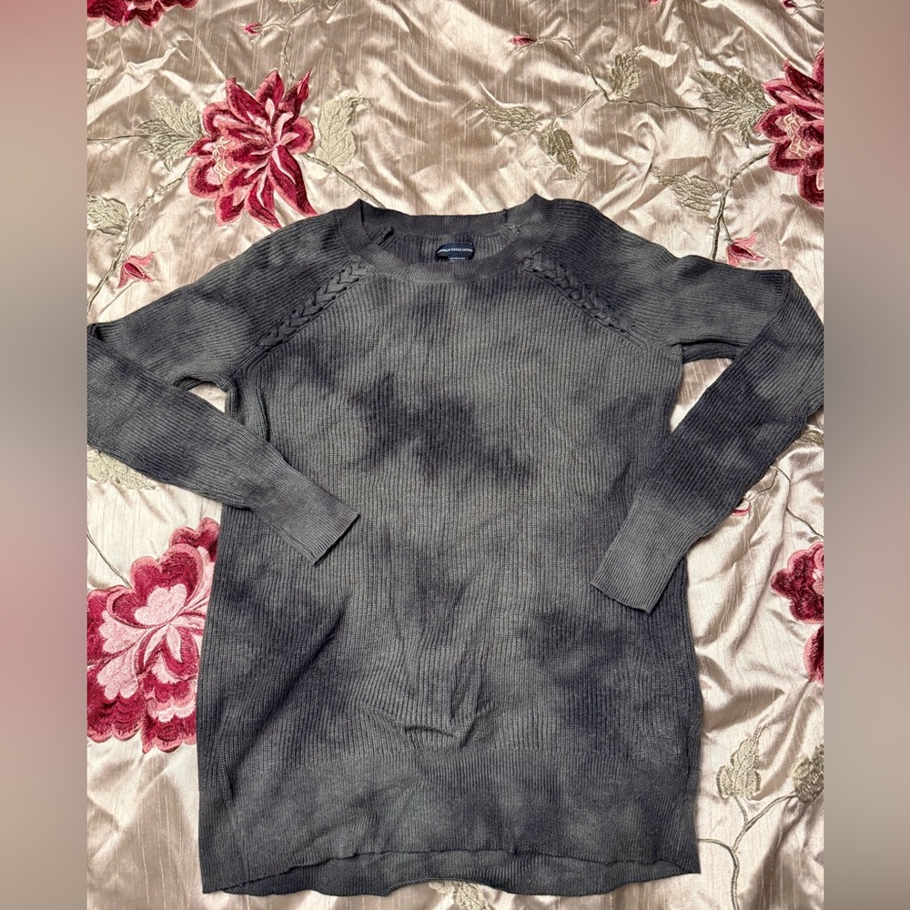 American Eagle Outfitters Charcoal Crew Neck Sweater